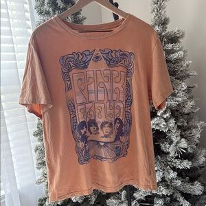 Lucky Brand Orange Graphic Tee